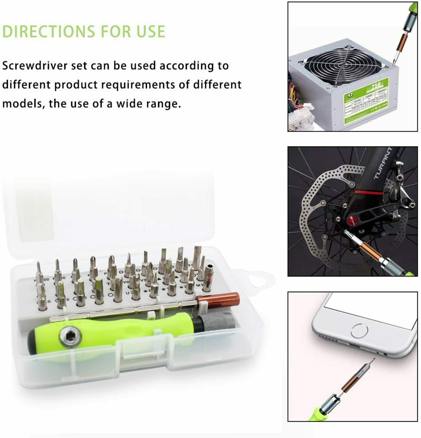 32 IN 1 Small Magnetic Screwdriver Set Torx Driver Professional Repair Tool Kit - 5 - CJ