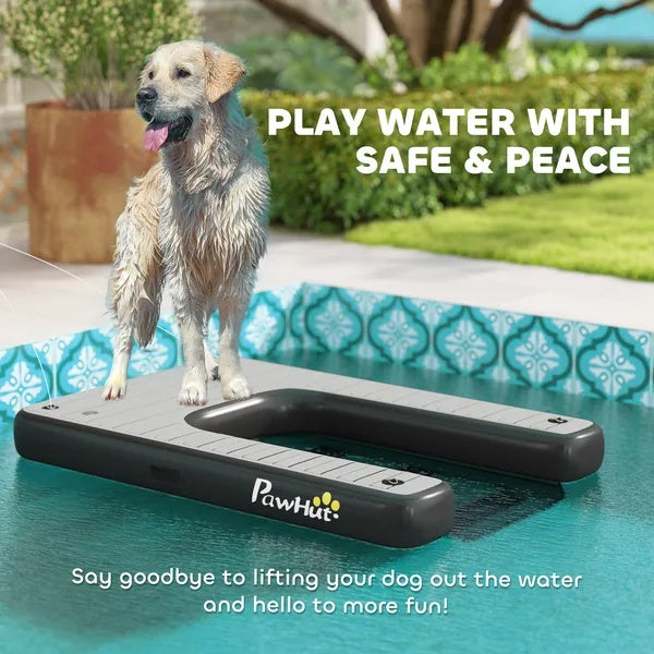 Inflatable Dog Boat Ramp Up To 286 Lbs, For Boat, Dock, Lake, Non - Slip, Safe & Easy - 5 - CJ