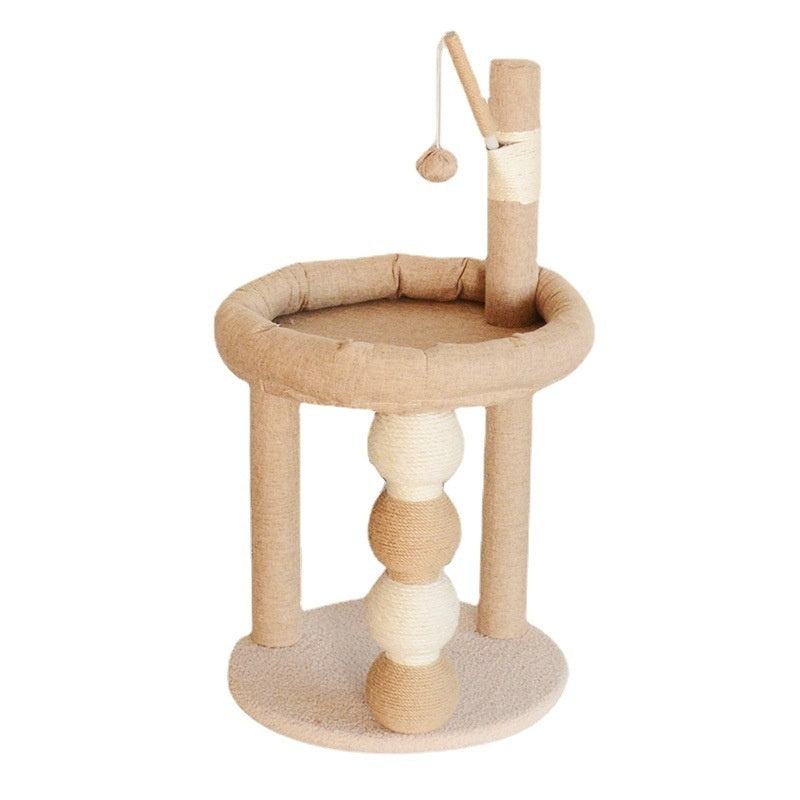 All - in - One Sisal Cat Tree That Doesnt Shed Fluff - 0 - CJ