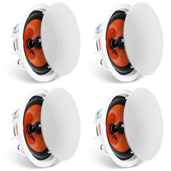 4 PCs 8 Inch In Ceiling Speakers, 100 - Watts, Flush Mount Ceiling & In - Wall Speakers System With 8ΩImpedance 89dB Sensitivity, For Home Kitchen Living Room Bedroom Or Covered Outdoor Porches - 5 - CJ