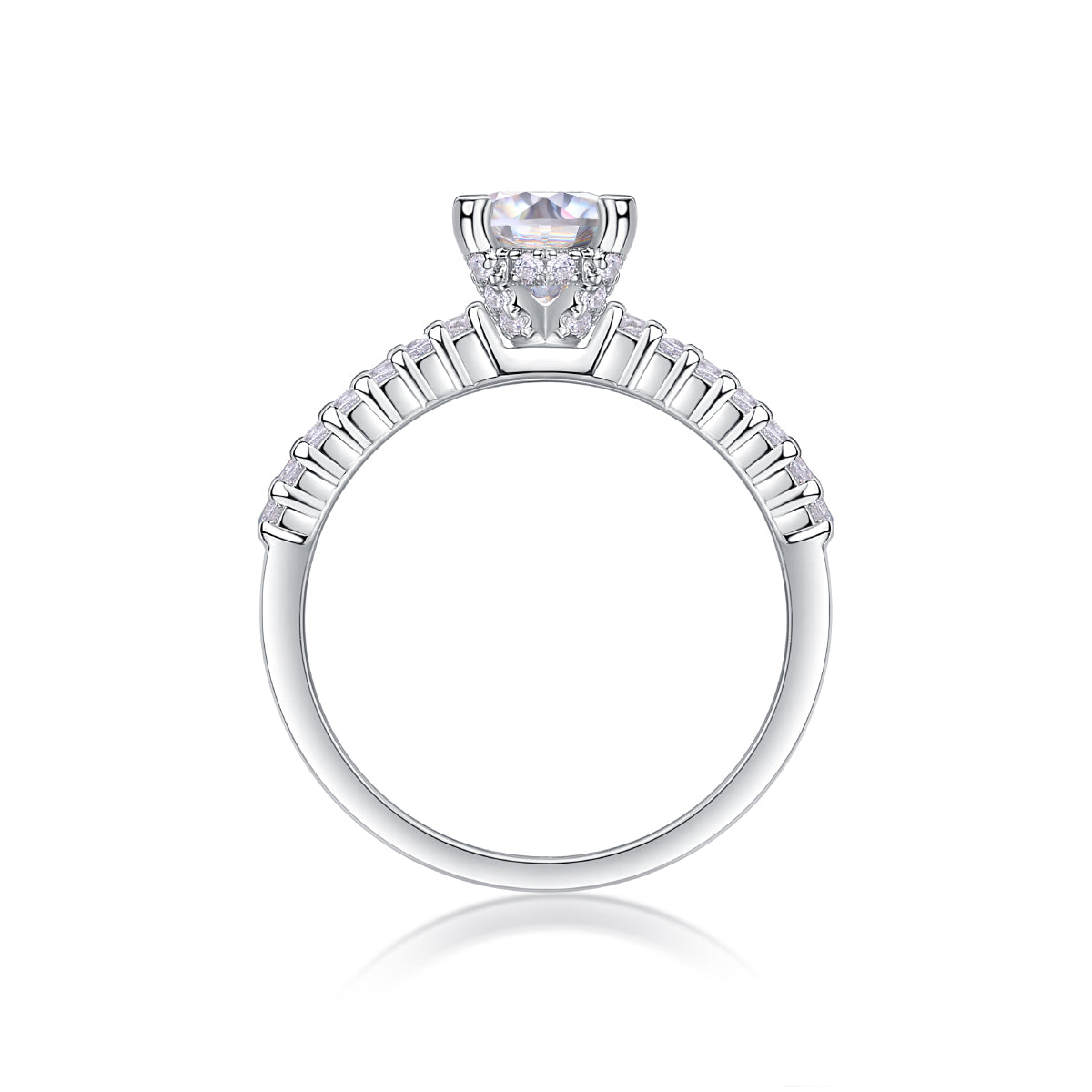 1Arrange Large Diamond Rings, Wedding Rings, Luxury Fashion Set Moissanite Silver Rings Prohibit TikTok sales - 5 - CJ