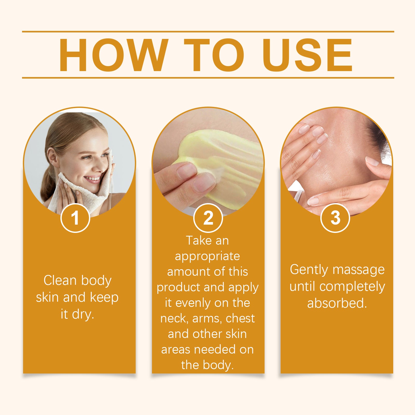 Houkea Firming Moisturizer Moisturizes, Hydrates, Lifts, Care For Skin, Softens, Brightens And Brightens Body Care Cream - 5 - CJ