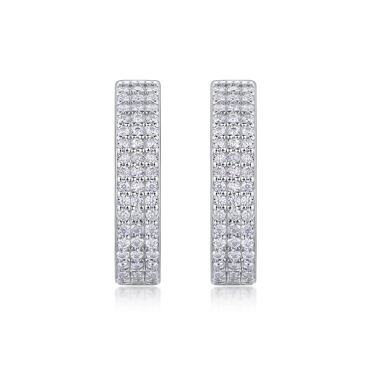 1Slow Pace Diamond Set Moissanite Silver Earrings Luxury Fashion Diamond Earrings Stud Earrings Prohibit TikTok sales - 5 - CJ