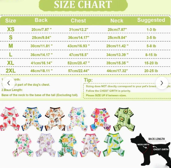 Dog Pajamas Pjs Spring Summer Dog Clothes For Small Dogs Girl Boy, Soft Stretchy Tiny Chihuahua Yorkie Puppy Clothes Doggie Onesies Cat Pet Jammies Outfit, Mermaids - 5 - CJ