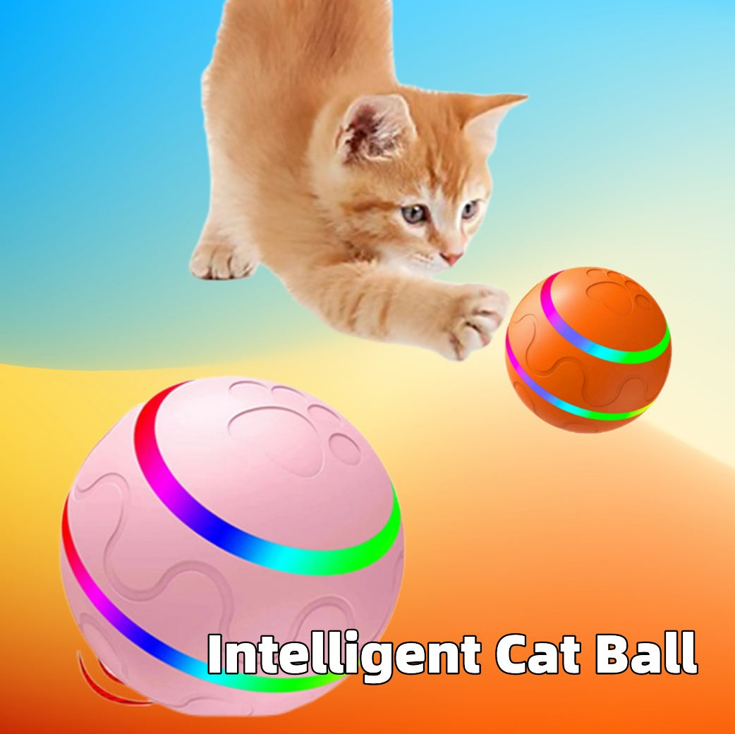Pet New Cat Wicked Ball Toy Intelligent Ball USB Cat Toys Self Rotating Ball Automatic Rotation Ball - 0 - CJ