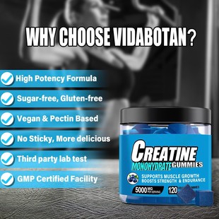 Creatine Gummies 120 Capsules - bottle - 5 - CJ