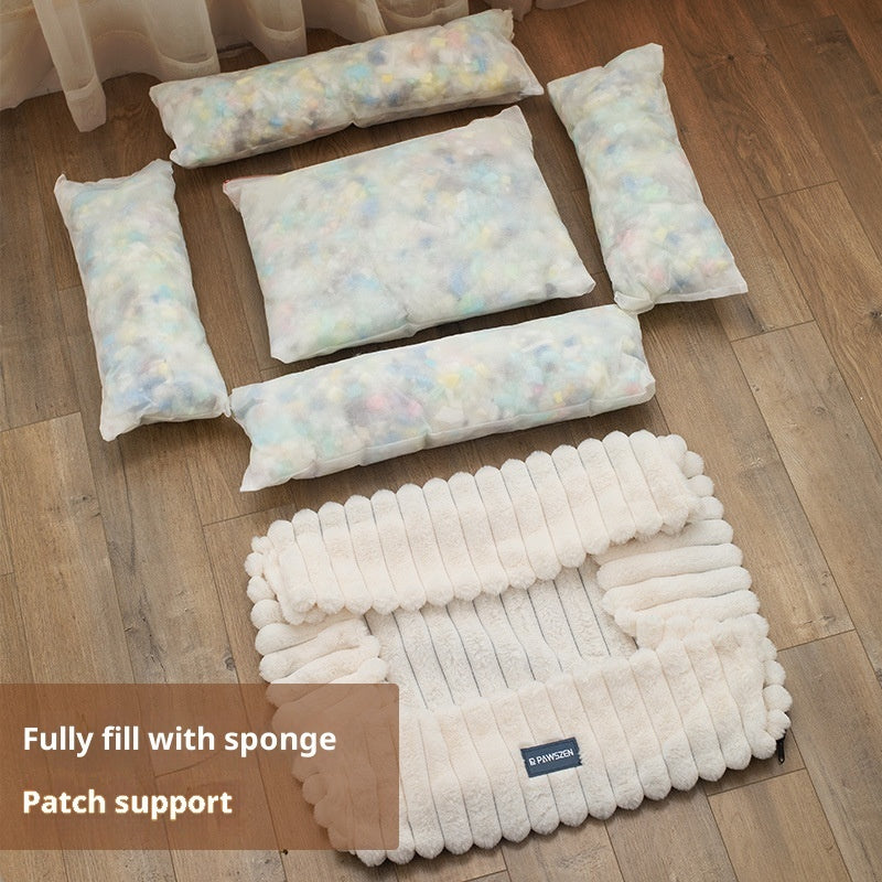 Large Kennel Removable Square Pet Bed - 0 - CJ