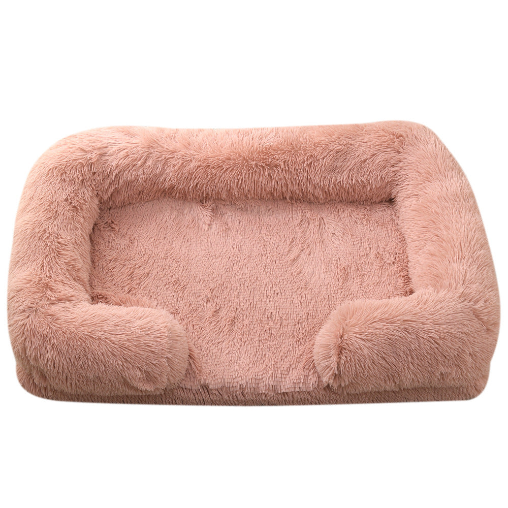 Plush Round Pet Bed Dog Bed Winter - 0 - CJ