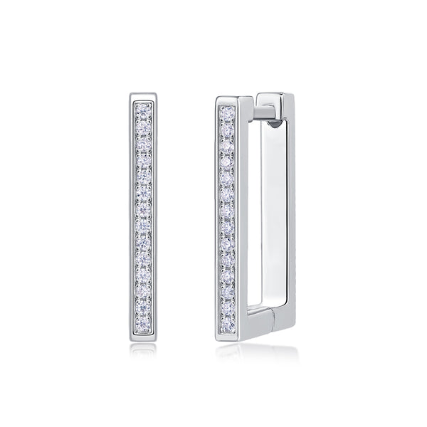 1Kokang - Fashionable And Luxurious Diamond Jewelry With Moissanite S925 Sterling Silver And Platinum - plated Stud Earrings Prohibit TikTok sales - 5 - cjdropshipping