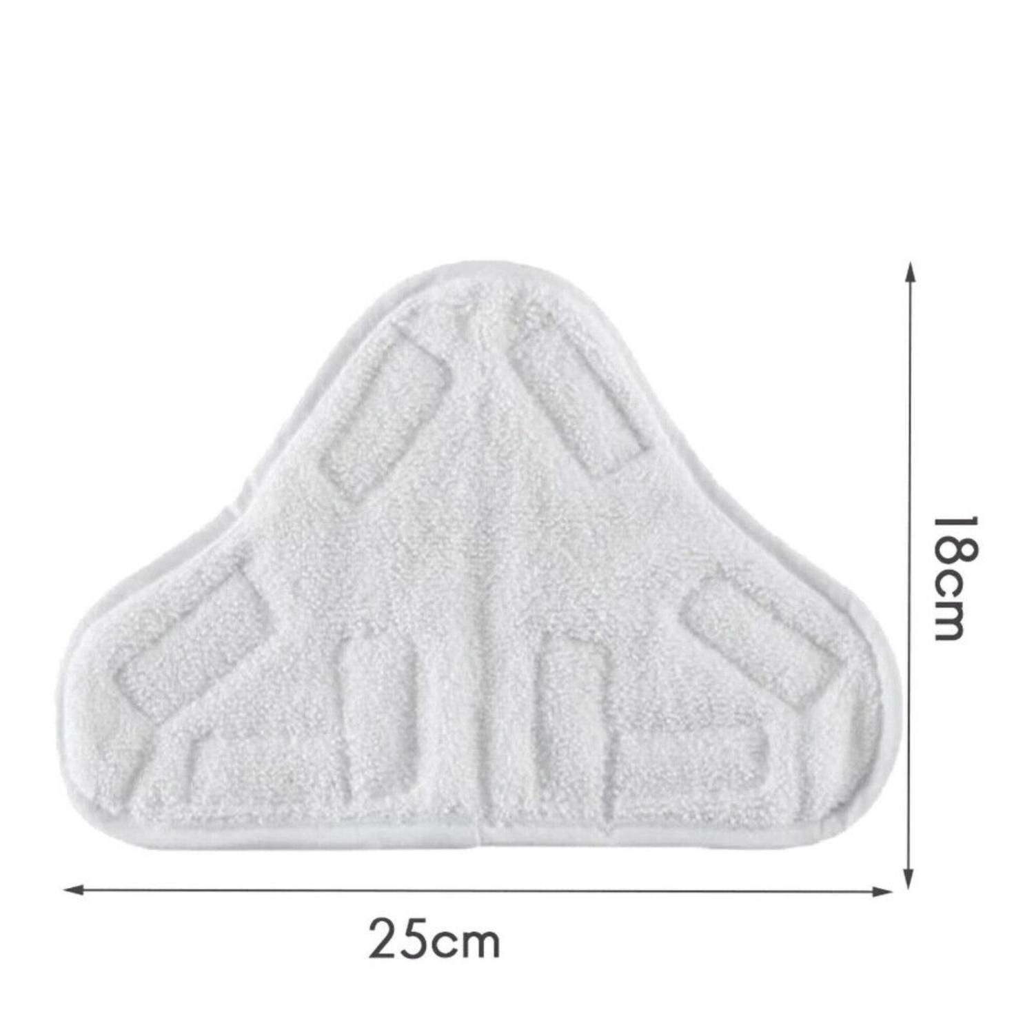 5PCS Stick On White Washable Cleaning Pads Microfiber For X5 Steam Mop H2O - 5.0 - CJ
