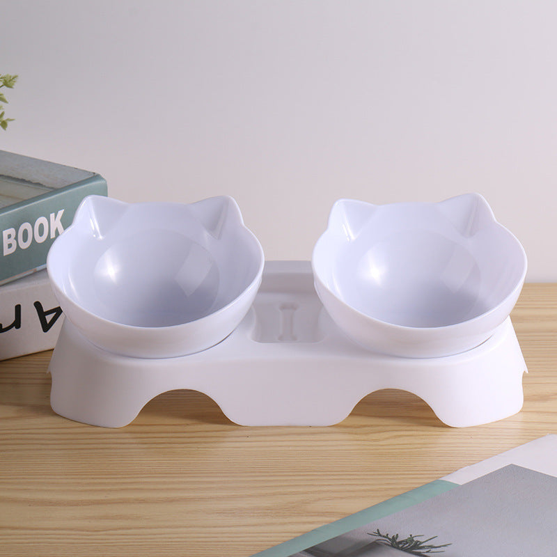 Automatic Drinking Feeder For Cats And Dogs Pet Products - 0 - CJ - White double - White Base - CJGY170032815OL