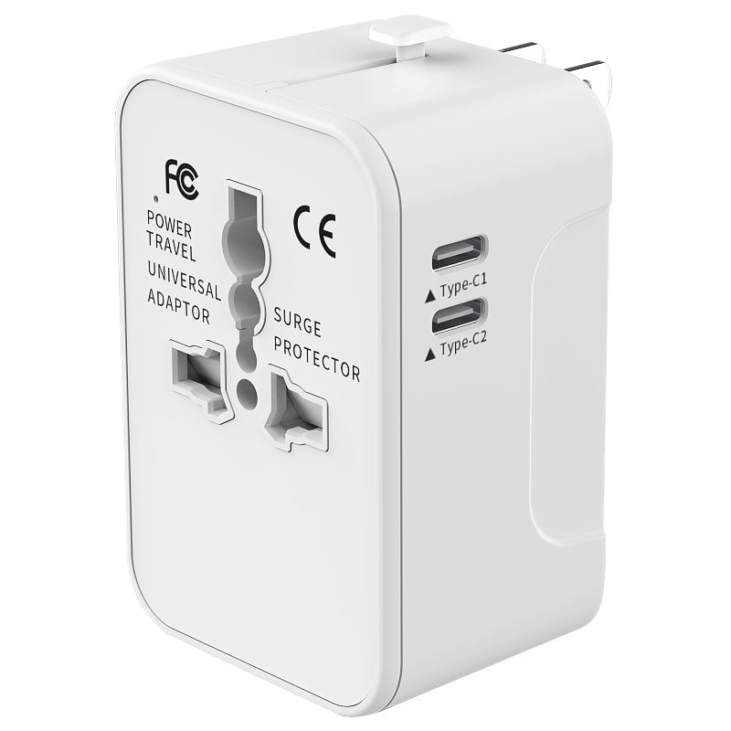 Universal Travel Adapter, Portable Worldwide All - in - One Plug Adapter With 3 USB - 5 - CJ
