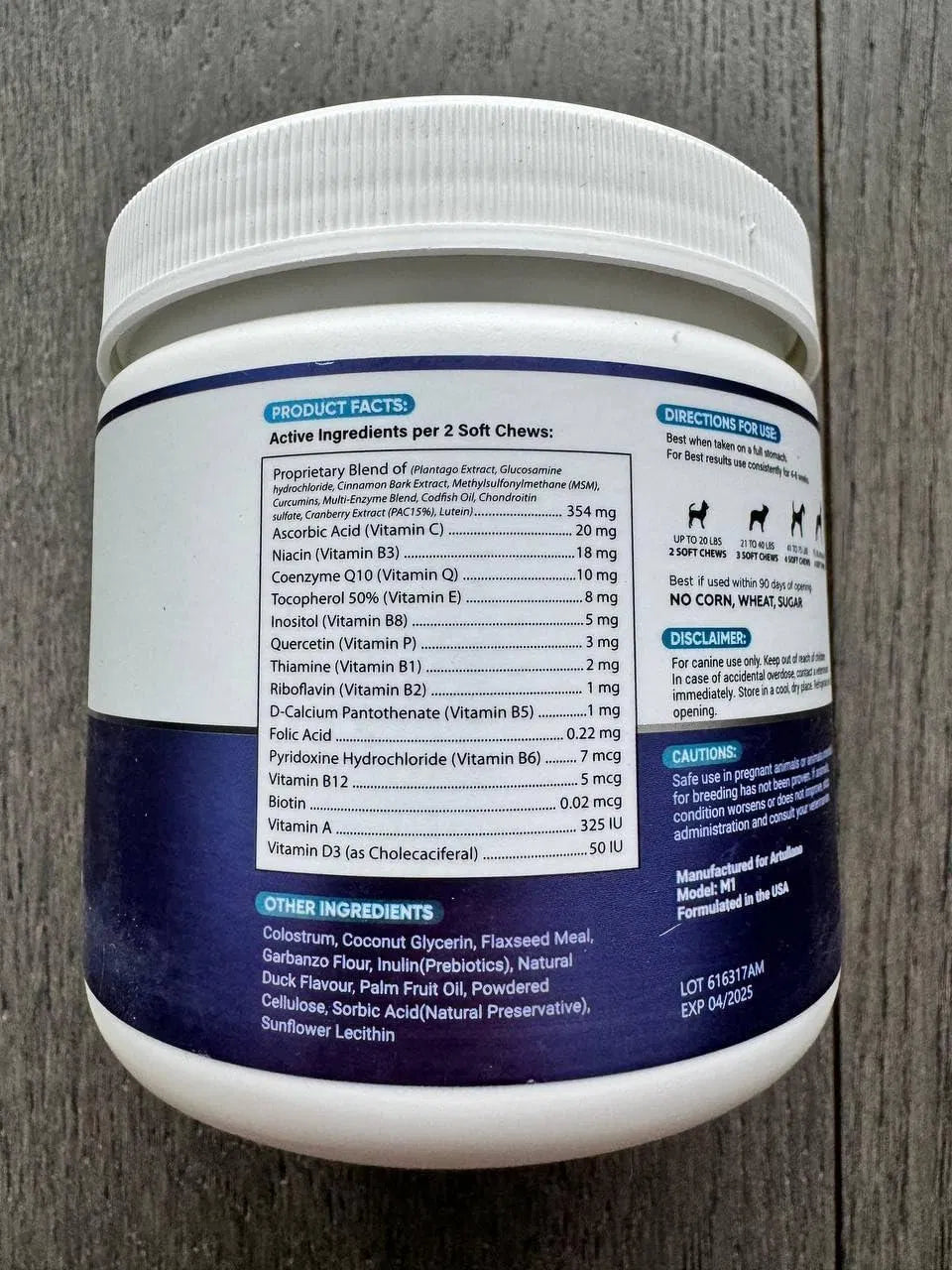 Do Not Sell On Amazon Dog Multivitamin Chewable With Glucosamine 20 In 1 Dog Vitamins And Supplements Senior & Puppy Multivitamin For Dogs Pet Joint Support Health Immunity Mobility Gut Skin 120 Chews - 5 - CJ