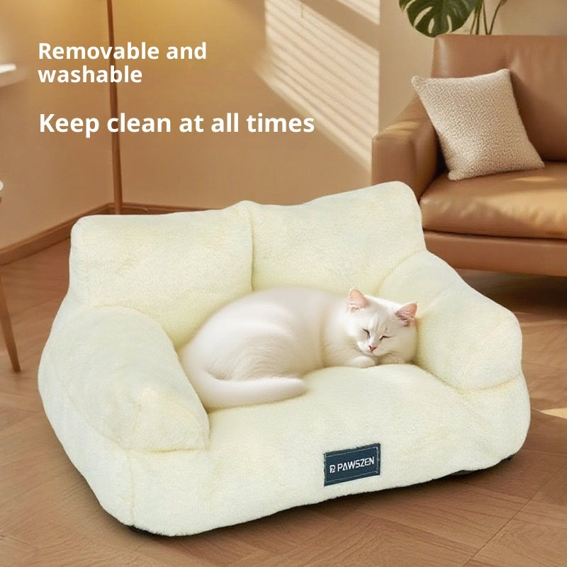 Cat Nest Dehaired Angora Removable Pet Bed Kennel - 0 - CJ