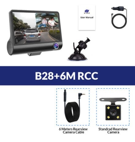 1080P High - definition Three - record Driving Recorder - 0 - CJ - B28+6M RCC - NO SD CARD - CJQCQCHS00018 - B28+6M RCC - NO SD CARD