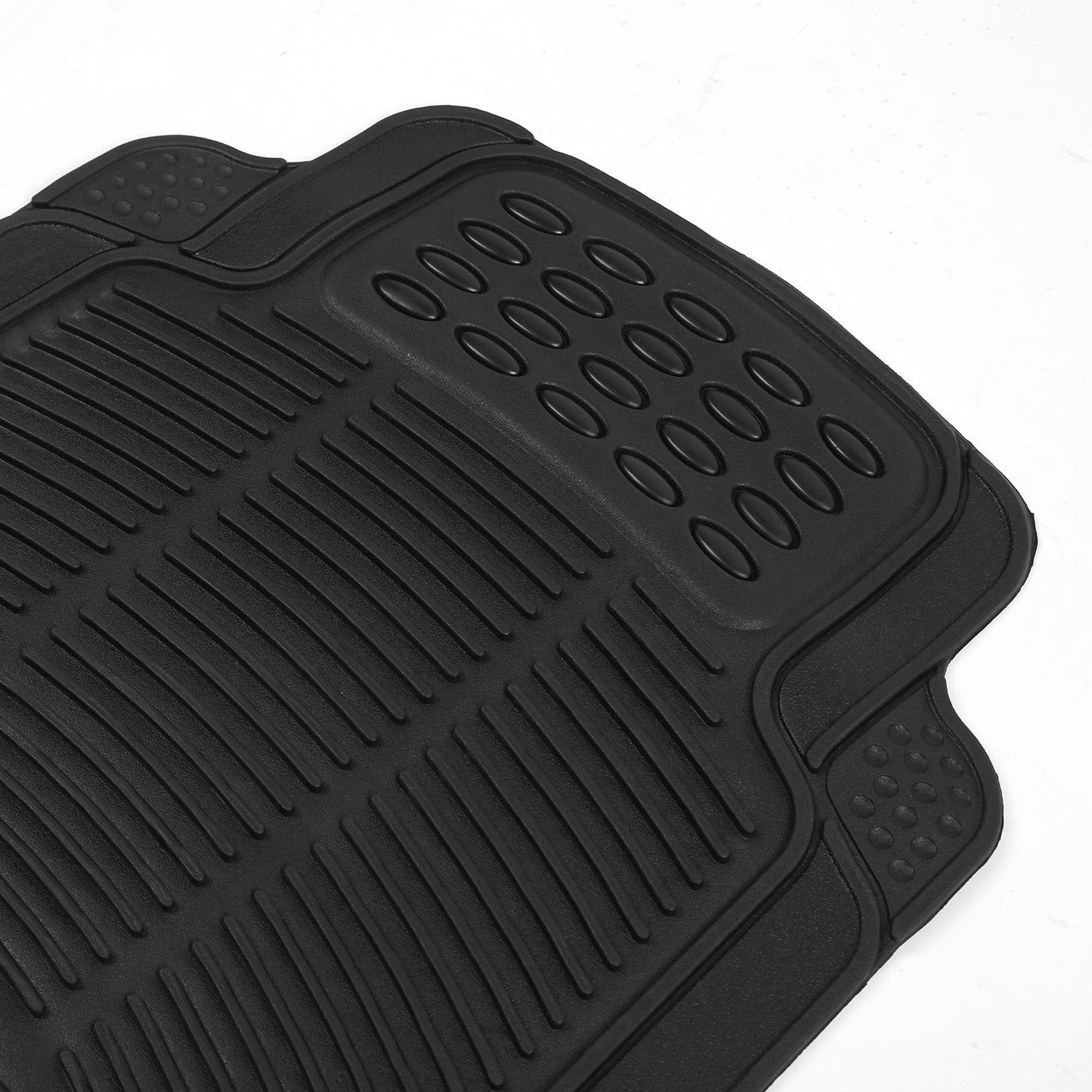 1Set Automotive Floor Mats With Front And Rear PVC Rubber Floor Mats Heavy Duty Drive Vehicle Car Mats With Trimmable Design Fit Most Cars SUVs Trucks - 5 - CJ