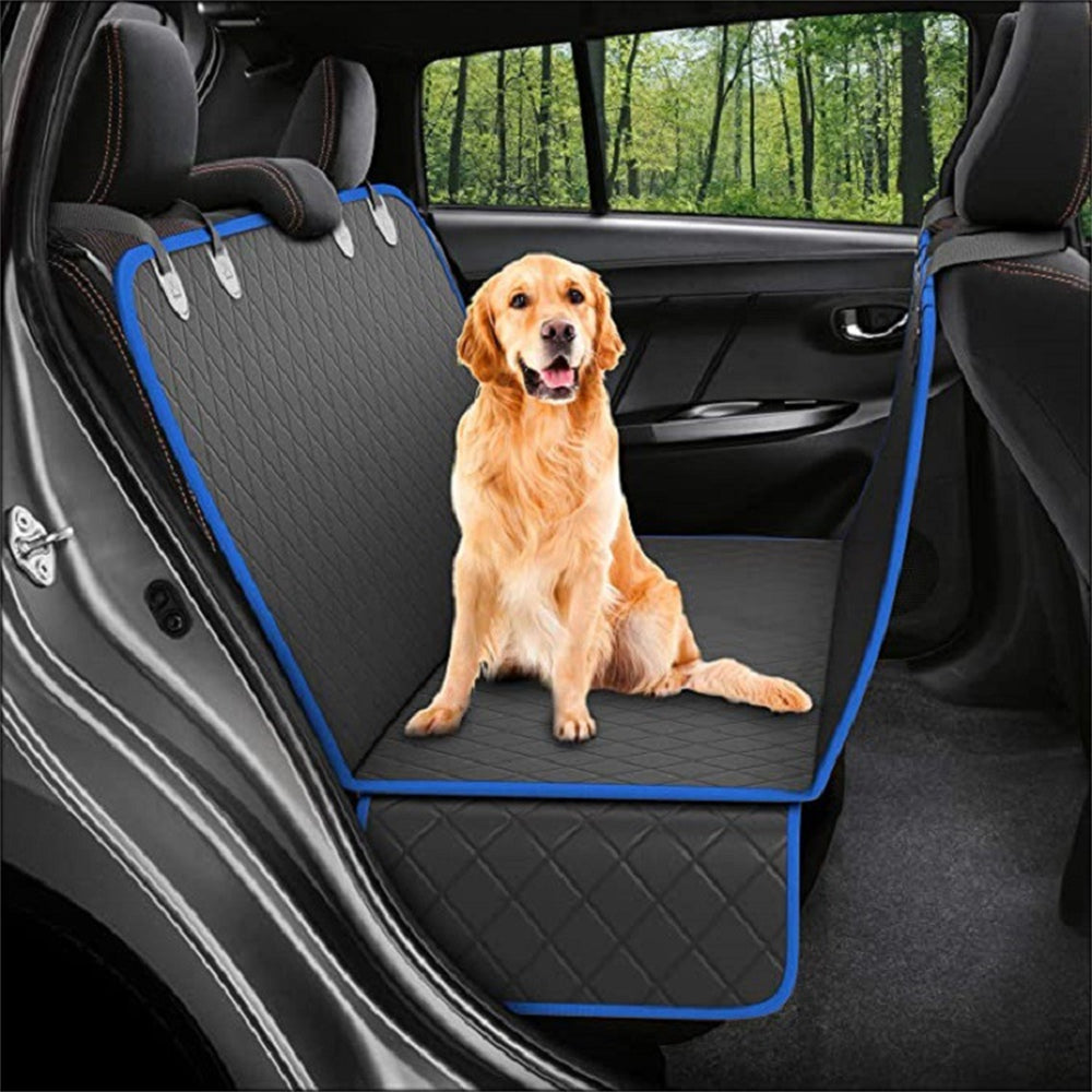 Dog Car Seat Cover View Mesh Pet Carrier Hammock Safety Protector Car Rear Back Seat Mat With Zipper And Pocket For Travel - 0 - CJ