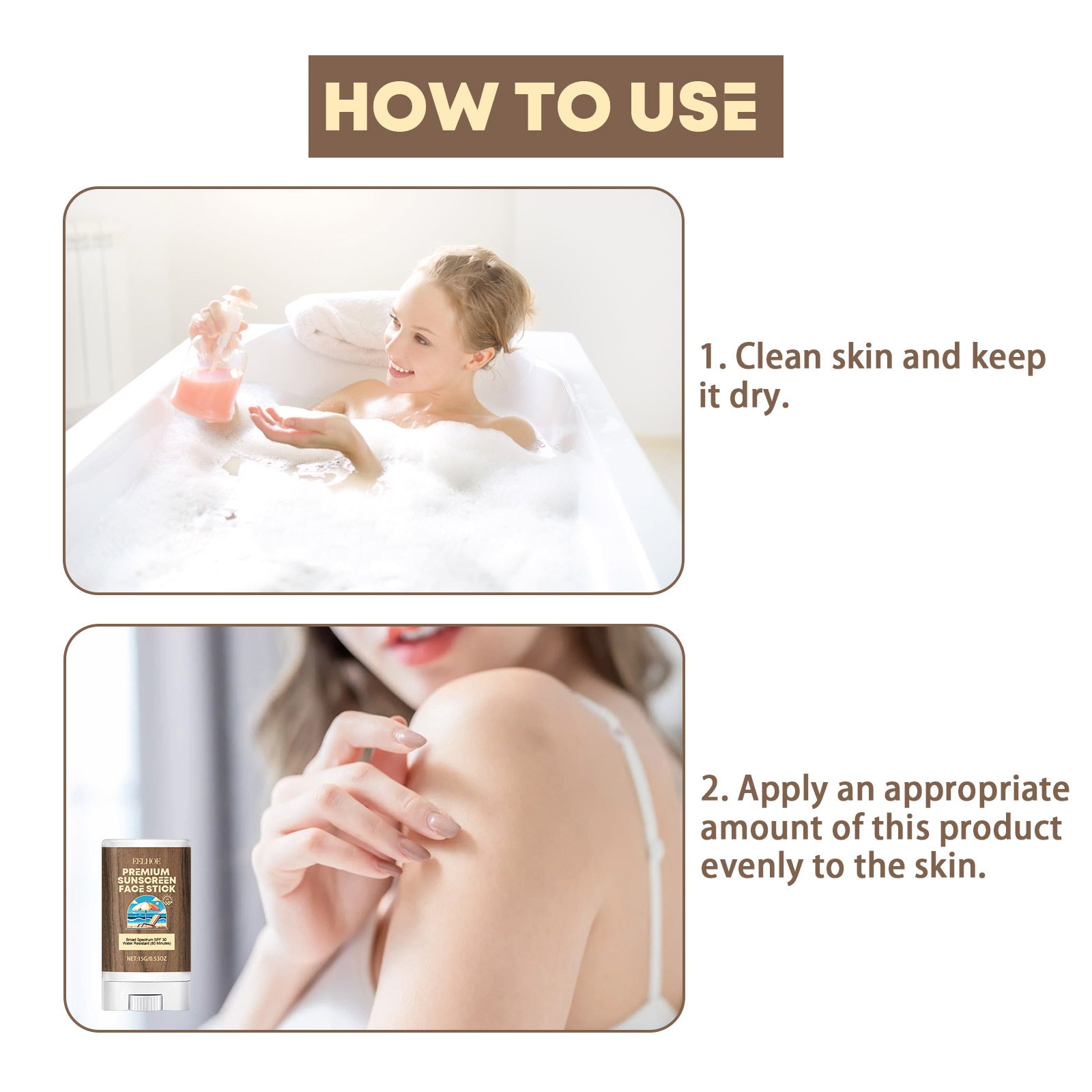 EELHOE Hydrating Stick, Relieve Dry Skin, Moisturize, Prevent Sweat, Moisturize, Protect Against Summer Sun Exposure, And Protect - 5.0 - CJ