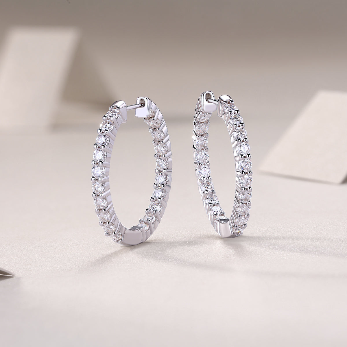 1Merman Luxury Fashion Diamond Earrings Stud Set With Mosan Diamond Silver Ornaments Prohibit TikTok sales - 5 - CJ