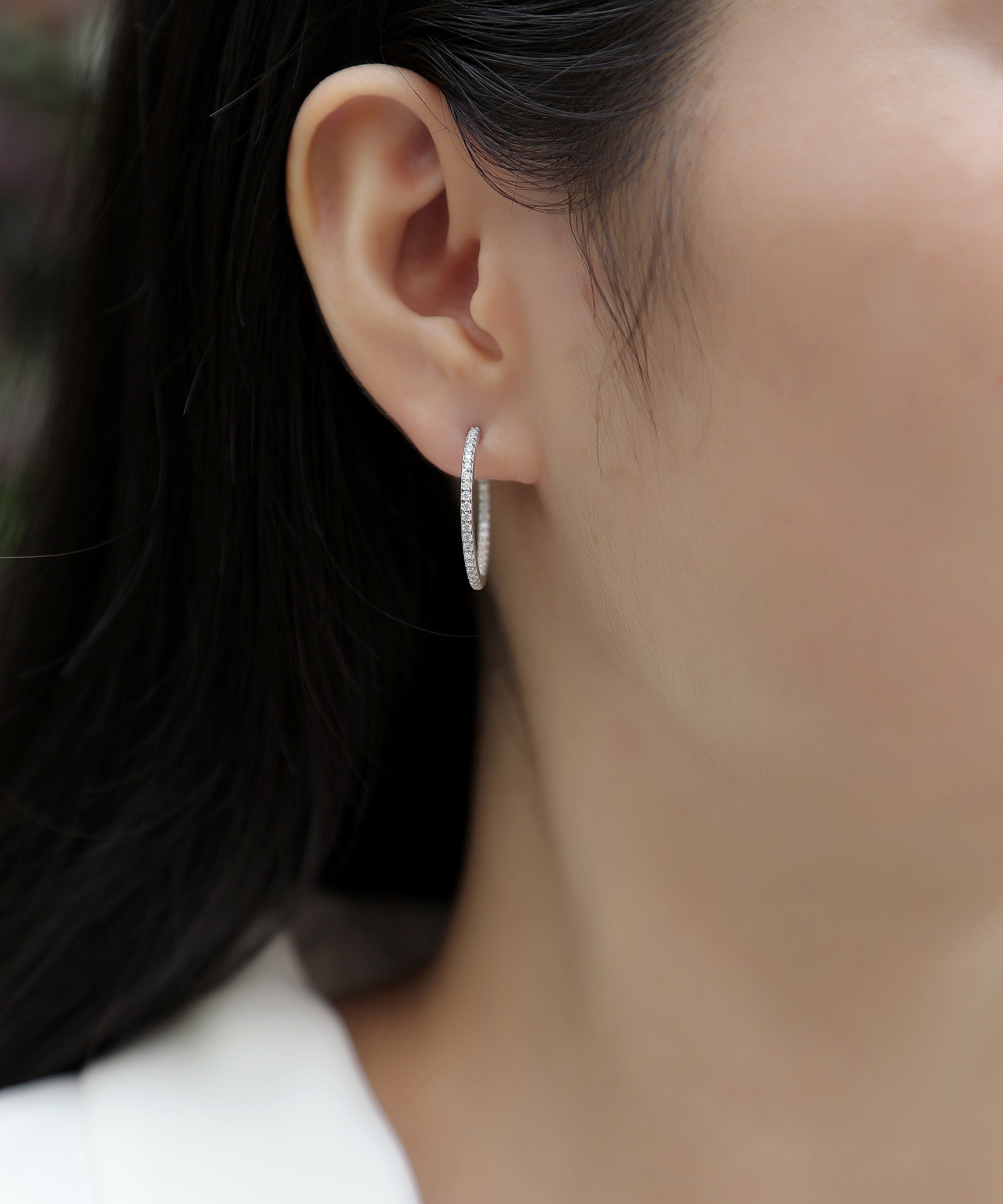 1Ribbon - Square Moissanite S925 Sterling Silver Earrings With Platinum - plated Stud Earrings, A Fashionable And Luxurious Diamond Jewelry Accessory Prohibit TikTok sales - 5 - cjdropshipping