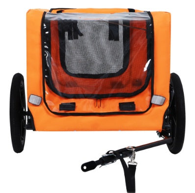 Utdoor Heavy Duty Collapsible Pet Bike Trailer With 16 - Inch All Terrain Wheels & Universal Hitch Foldable Dog Cargo Carrier Cart For Bicycles - 5 - CJ