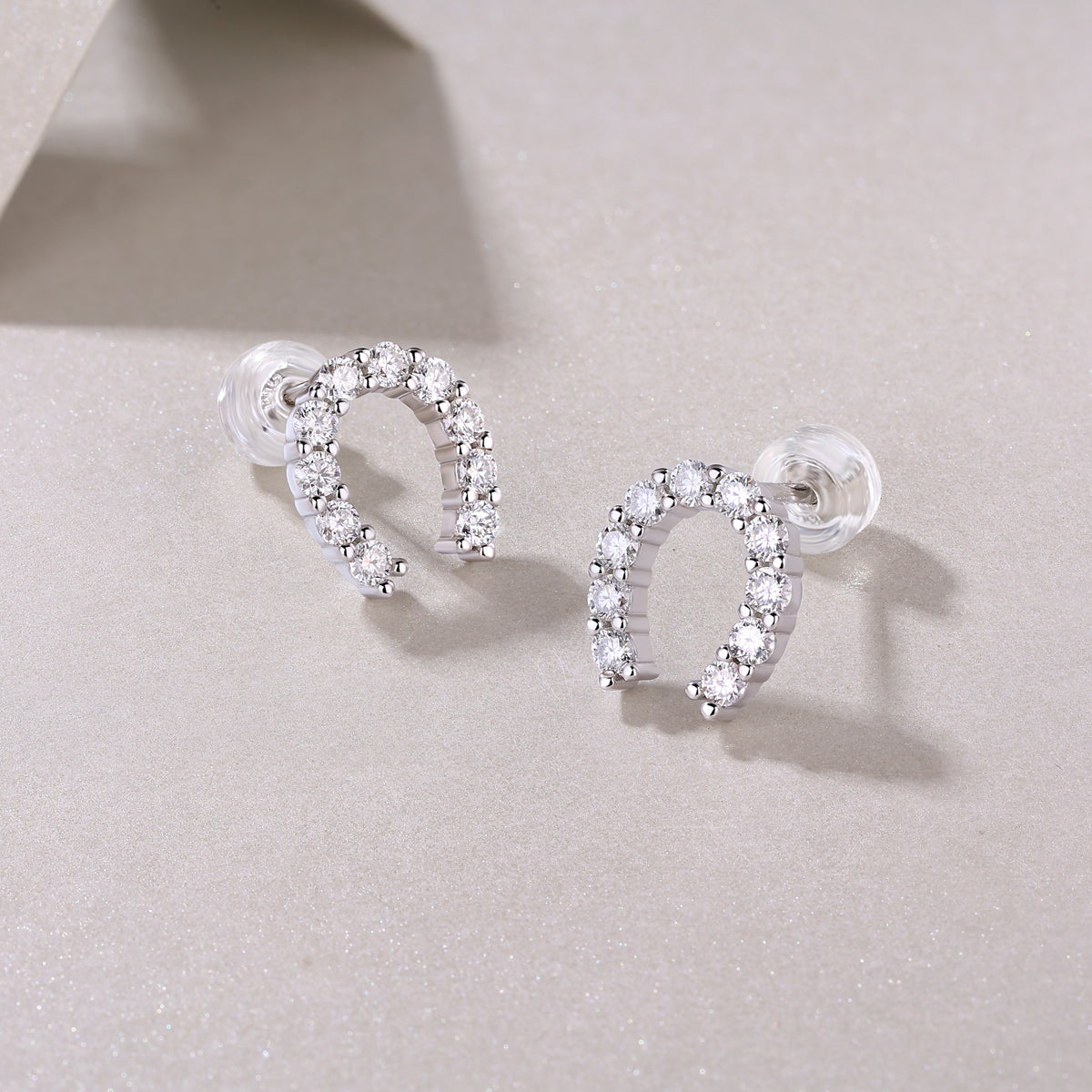 1Keep Happiness Diamond Set Moissanite Silver Earrings Luxury Fashion Diamond Earrings Stud Earrings Prohibit TikTok sales - 5 - CJ