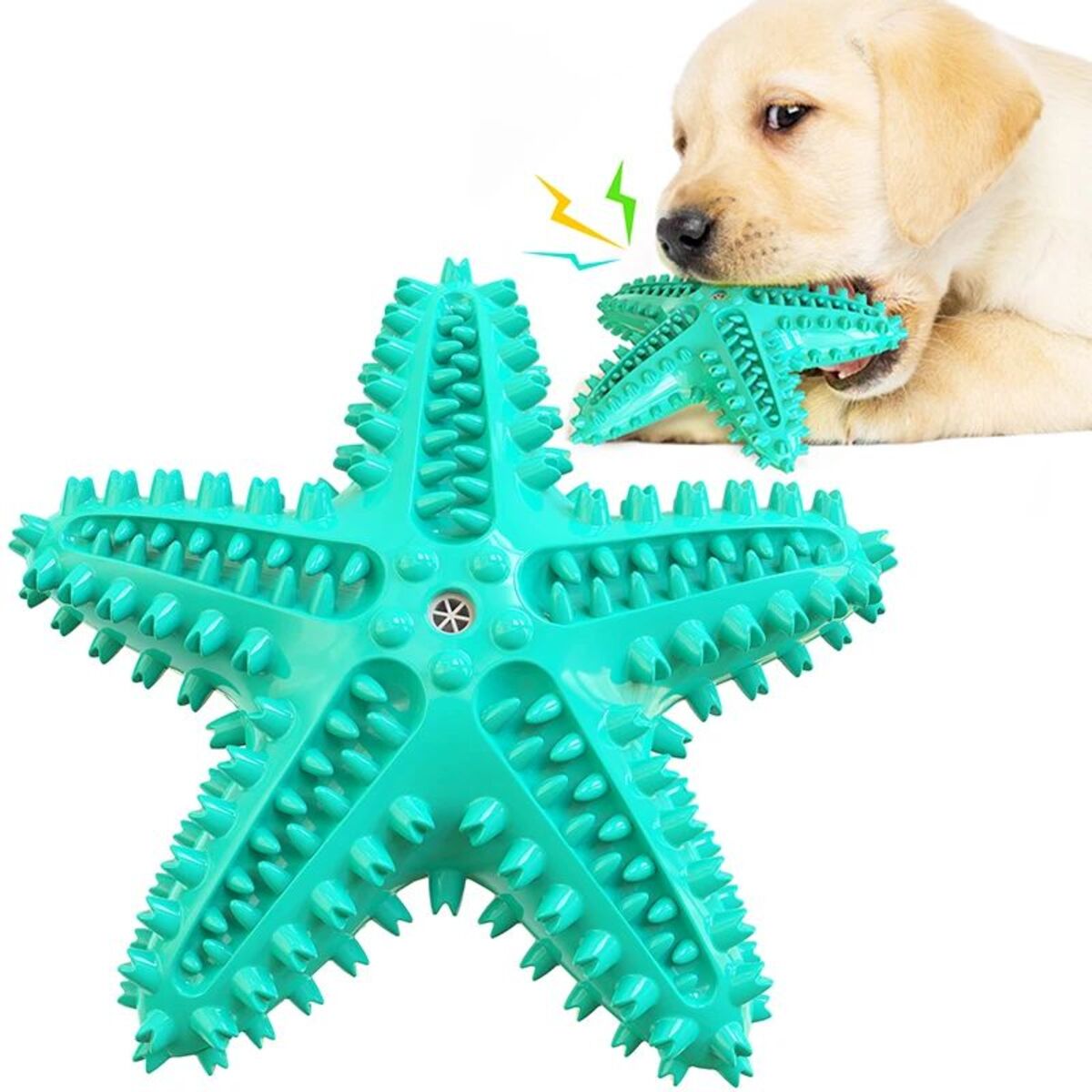 Dog Toys For Large Dogs Tooth Cleaning Chew Funny Interactive Training Starfish Toy Accessories Squeaky Toys TPR Toys - 5 - CJ