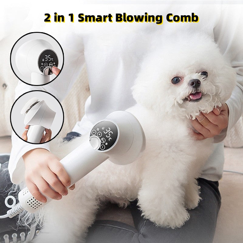Smart Pet Hair Dryer Dog Golden Retriever Cat Grooming Hairdressing Blow & Comb Silent No Harm Pet Cleaning Supplies Pet Products - 0 - CJ