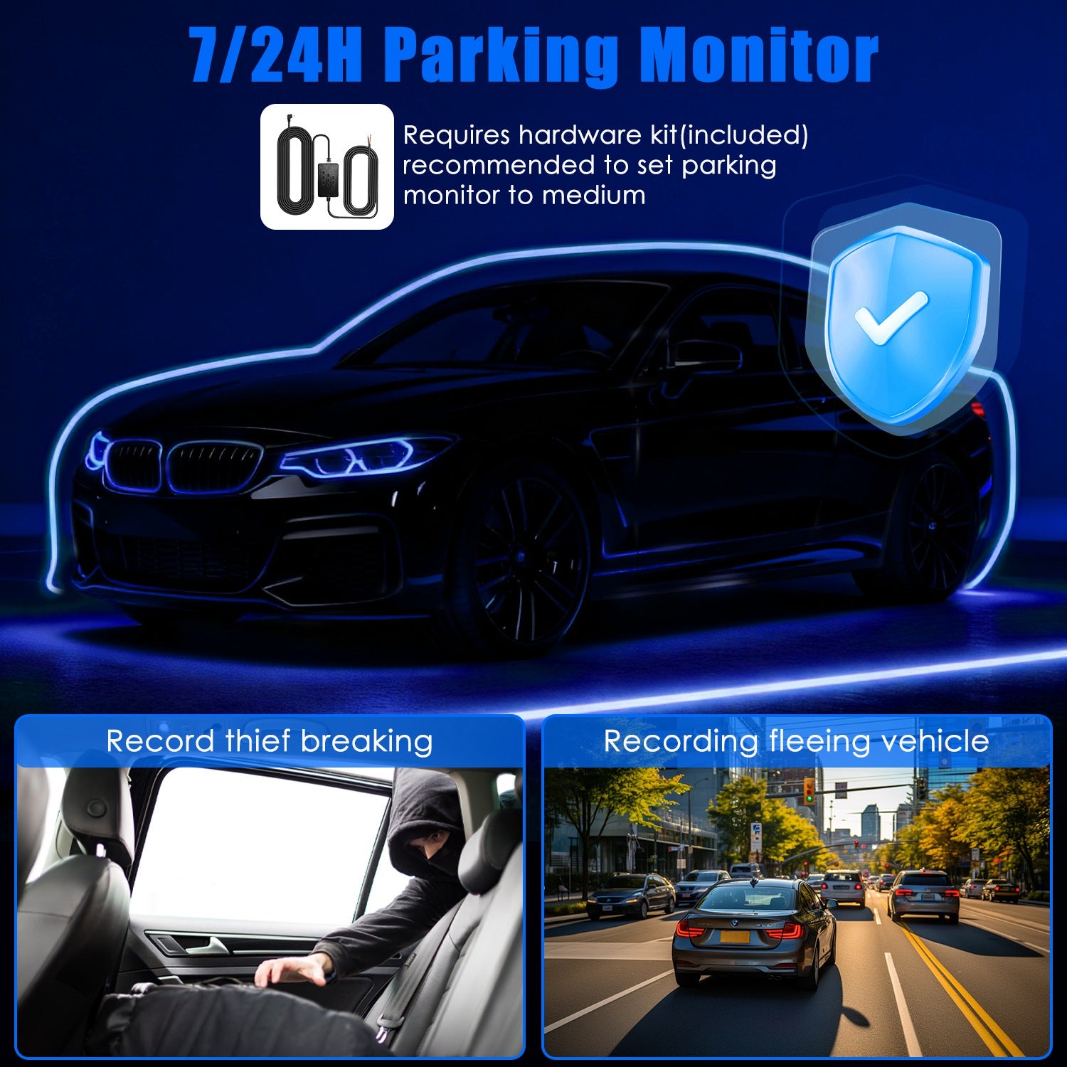 4 Channel Car Dash Cam With 128G MMC Card 1080P Front 720P Left Right 480P Rear G - Sensor Parking Monitor Loop Recording Night Vision 360 Degree Surveillance Car Camera - 5.0 - cjdropshipping