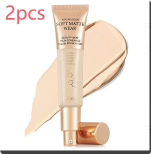 PHOFAY Full Coverage Foundation - 4 - CJ - 02 2pcs - CJCZ212019614NM
