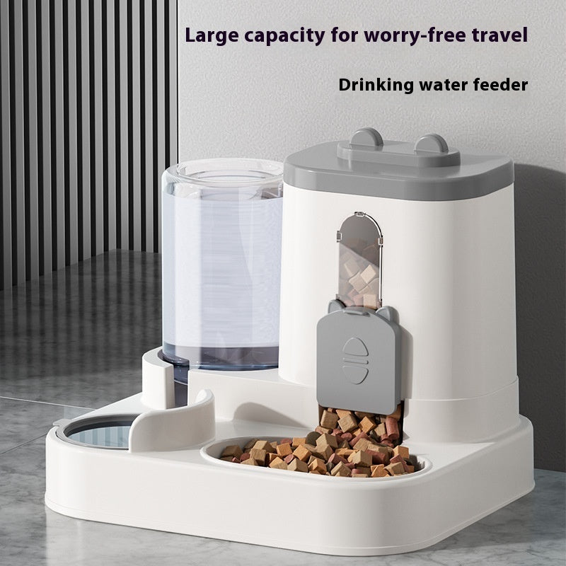 Pet Feeder Automatic Drinking Water Large Capacity Integrated - 0 - CJ