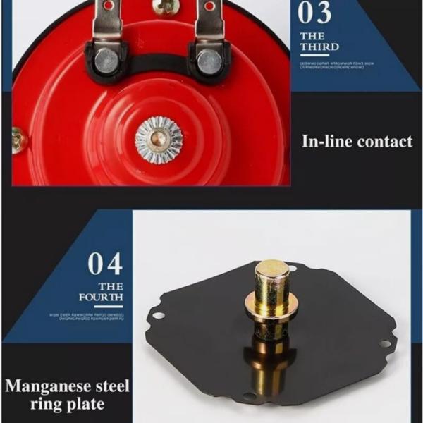 2PC 12V 300DB Super Speaker Train Air Horn Waterproof Motorcycle Car Truck SUV Boat - 5 - cjdropshipping