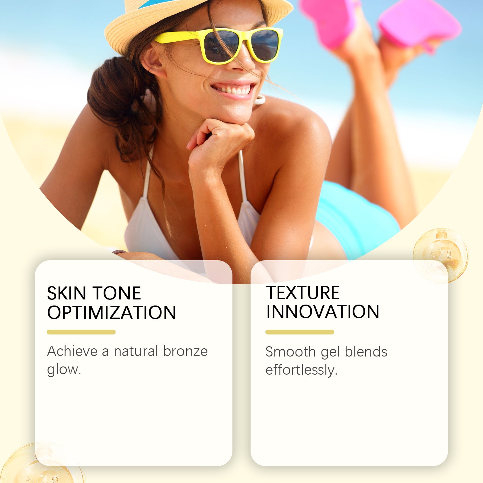OUHOE Carrot Tanning Gel, Hydrating, Light And Easy To Absorb, Nourishing And Caring Skin Tanning Gel - 5 - CJ