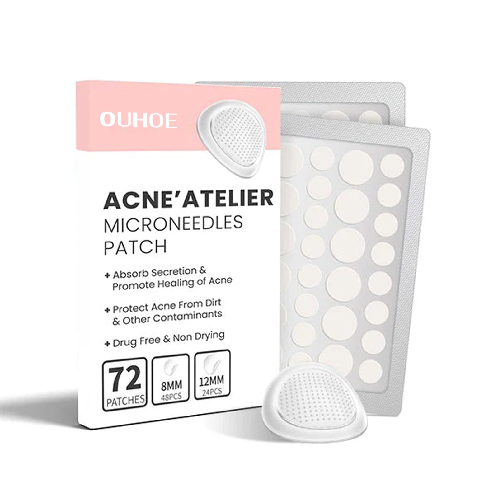OUHOE Acne Patch Repair Acne Acne Redness Pore Cleansing & Moisturizing Patch - 5 - CJ