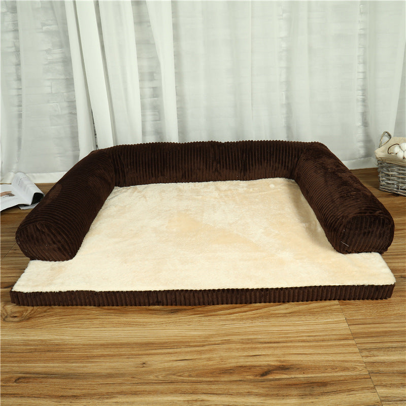 Pet Dog Bed - 0 - CJ - Coffee - Bilateral - XL - CJJJCWGY01138 - Coffee - Bilateral - XL