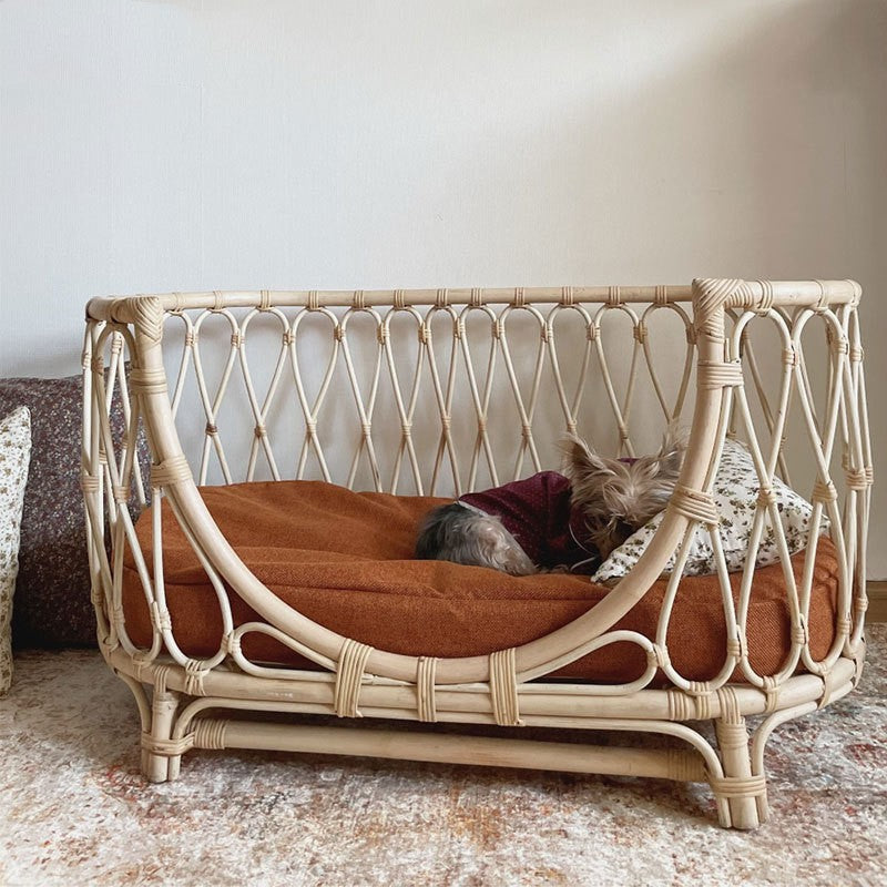 Pet Bed Handmade Rattan Woven Pet Bed Sofa For Dogs - 0 - CJ