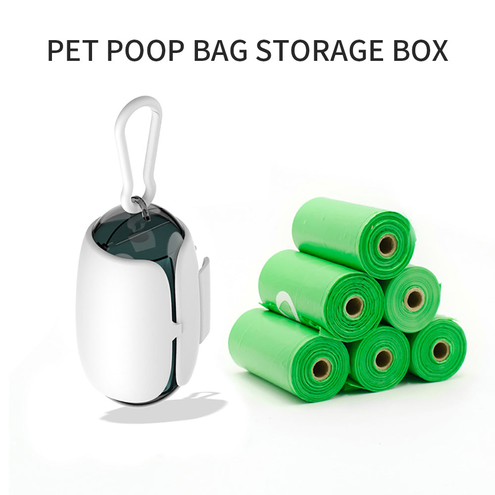 Dog Poop Bag Holder And Dispenser With Leash Attachment Pet Supplies Space Capsule Outdoor Biodegradable Dog Poop Bags Dispenser Attachable To The Leash Dog Accessories - 5 - CJ