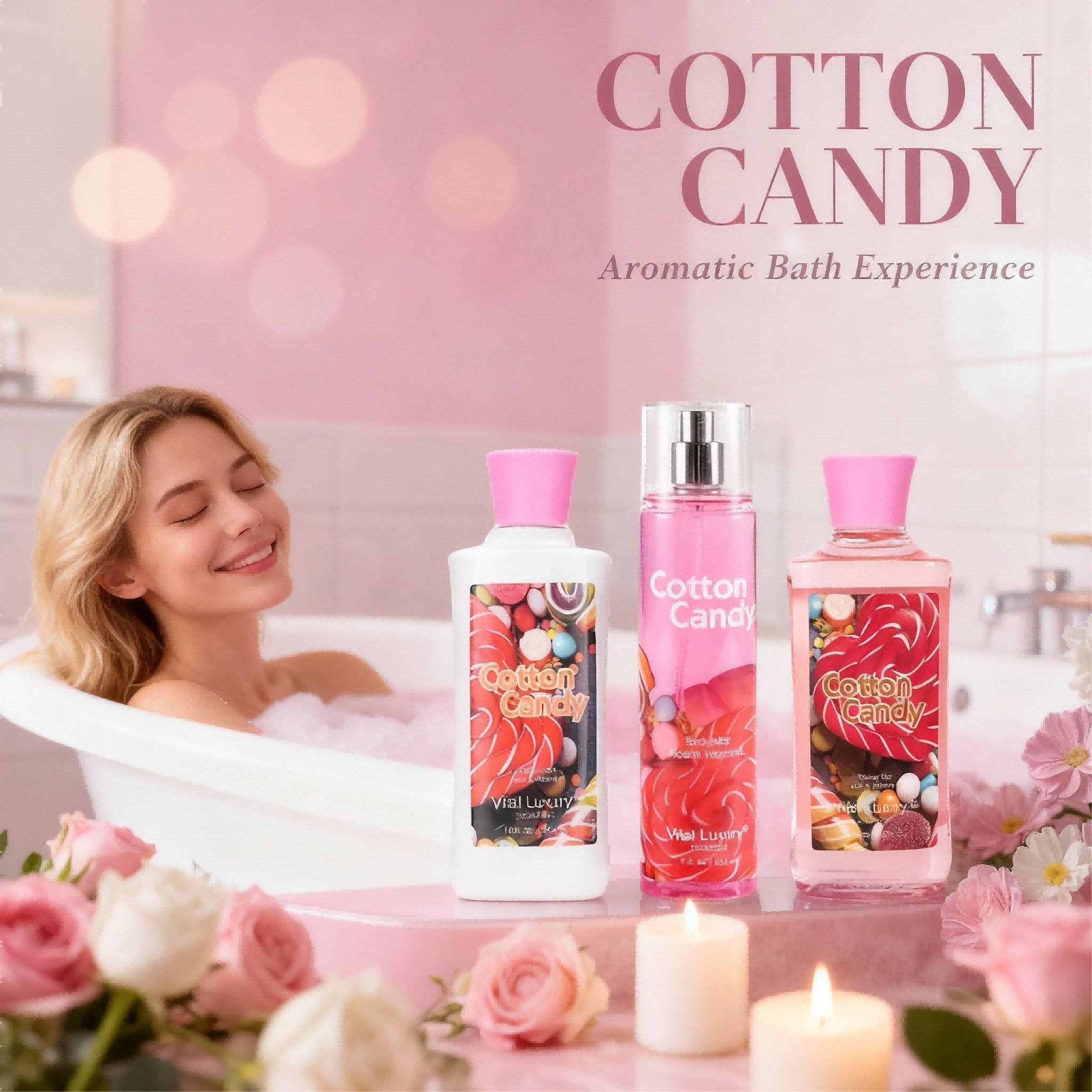 3pcs Set - Sakura Fragrance Shower Gel Set, Japanese Cherry Blossom 10 Fl.oz Shower Gel, 10 Fl.oz Body Lotion, 8 Fl. Oz Body Mist, A Three - piece Bath And Body Care Gift Set - 5 - CJ