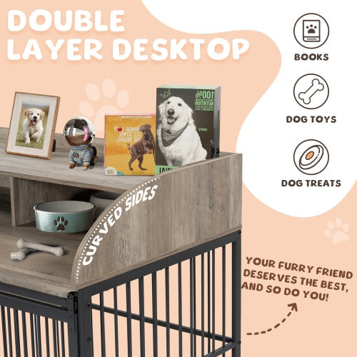 The Wooden Kennel Kennel Is Suitable For Large Medium - sized Dogs - 5 - cjdroshippping