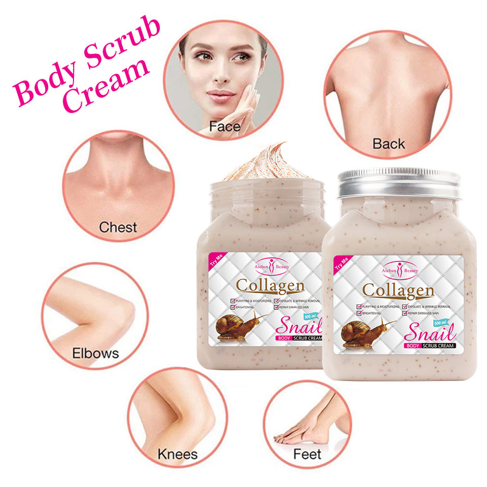 Aichun Beauty - Collagen Snail Body Scrub - 5 - CJ