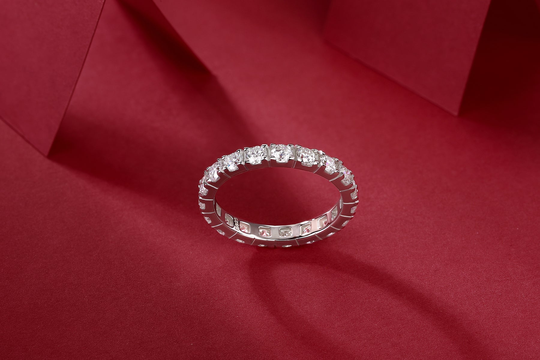 1Starry Sky Diamond Ring Luxury Fashion Set Moissanite Silver Ring Prohibit TikTok sales - 5 - CJ