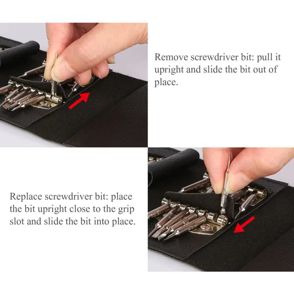 25 In 1 Multipurpose Precision Screwdriver Wallet Kit Repair Tools - 5 - CJ