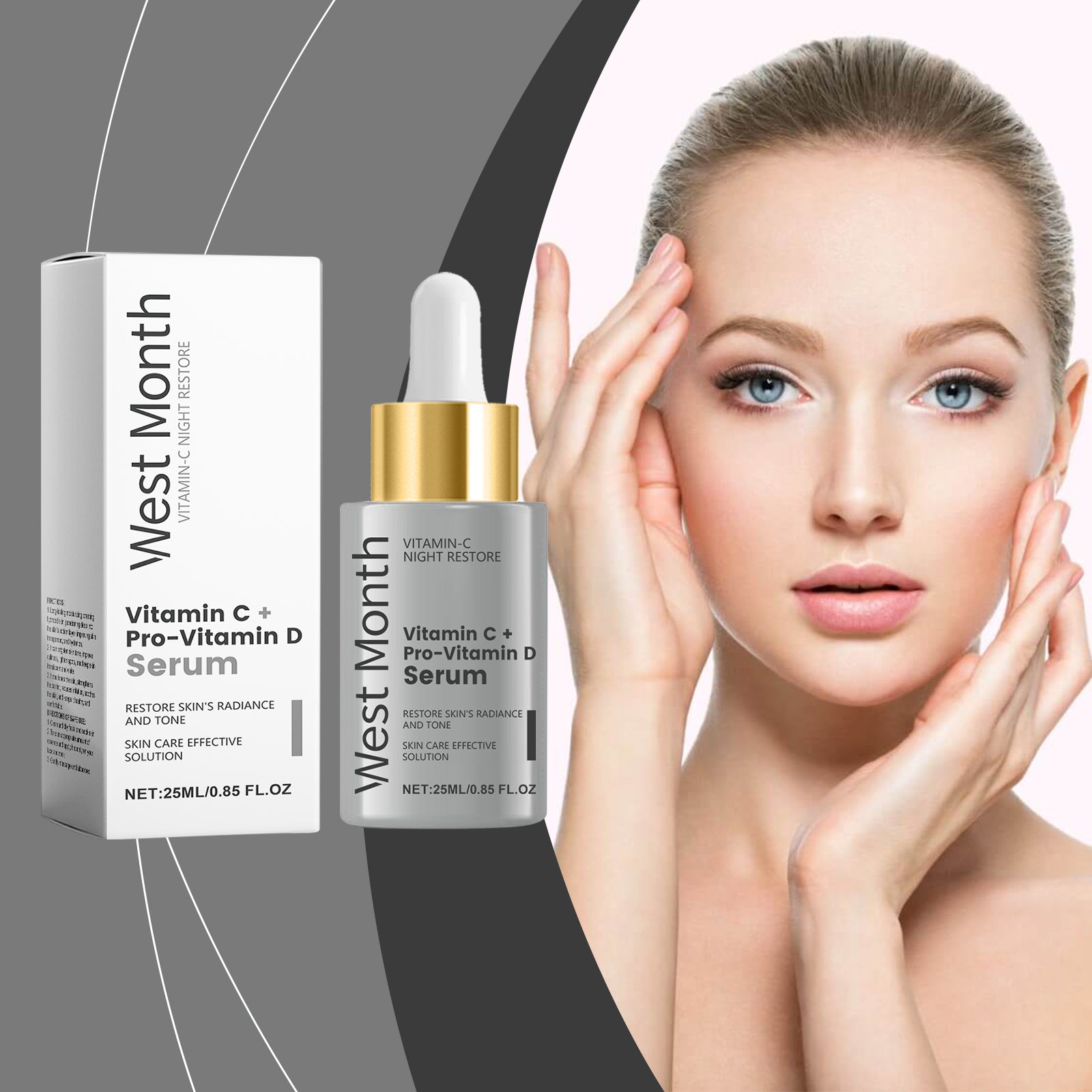 West Month Vitamin C Essence, Moisturizing, Gentle, Nourishing And Moisturizing Skin Care Essence - 5 - CJ