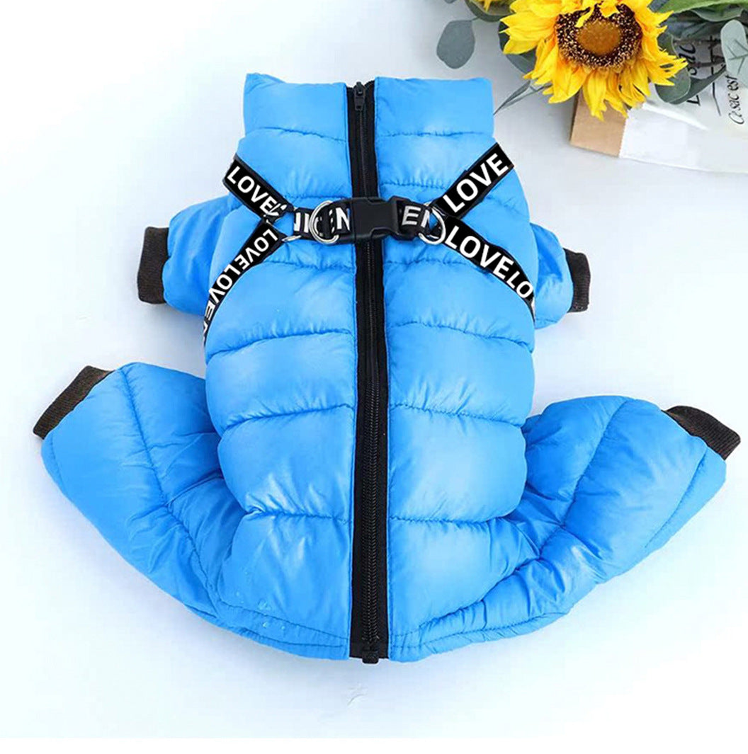 Pet Thickened Windproof Four - legged Warm Clothing - 0 - CJ