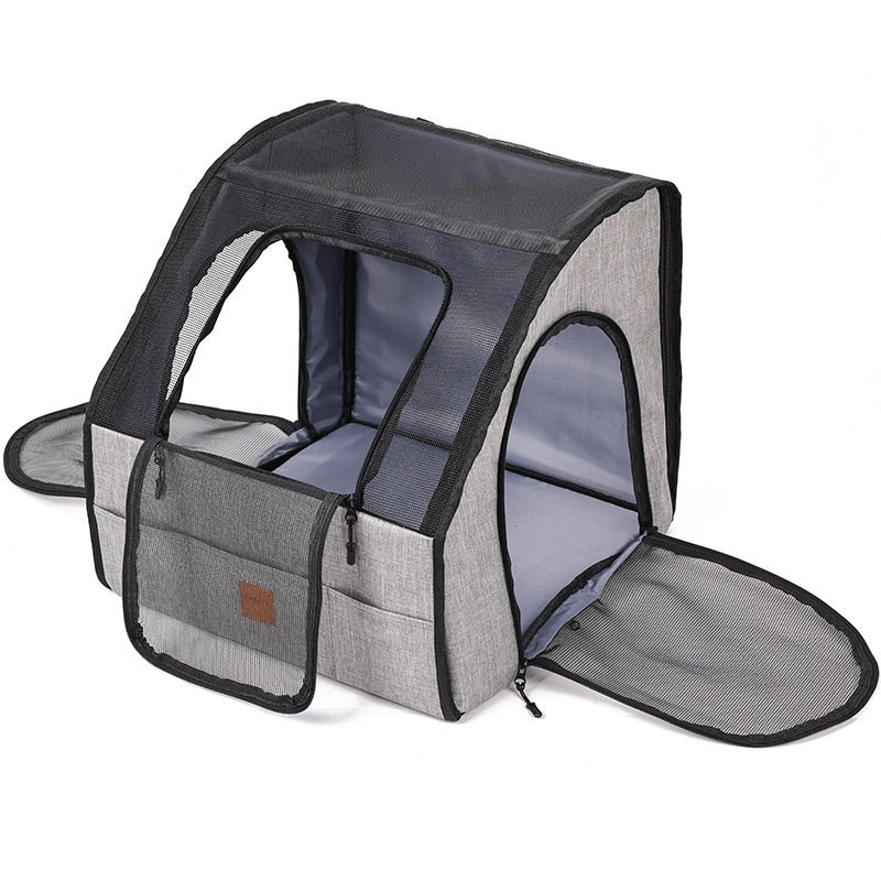 Pet Car Supplies Dog Dog Cage Nest Go Out Portable - 0 - CJ - Gray - L - CJGY183828402BY