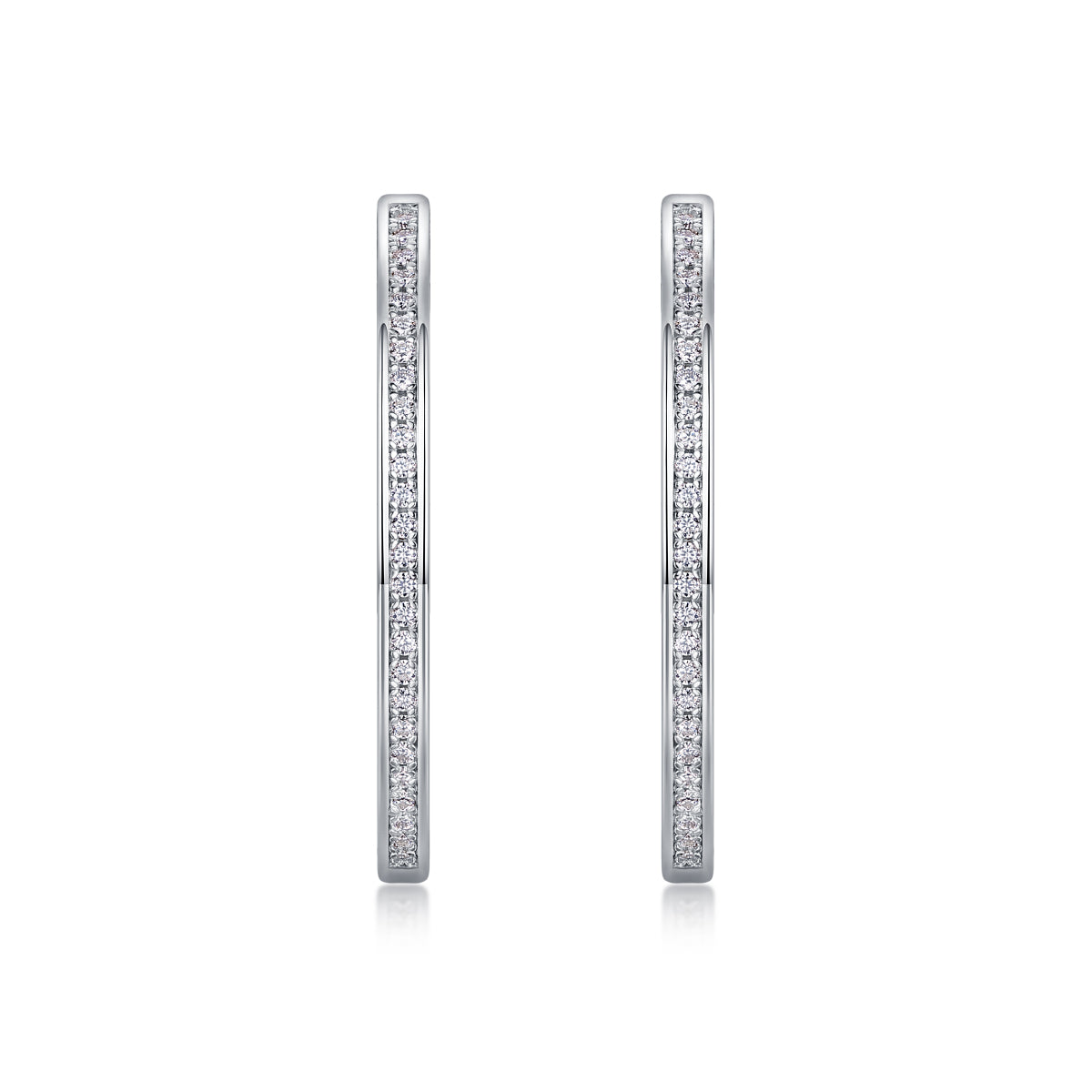 1Born Female Master Luxury Fashion Diamond Earrings Stud Inlaid With Mosan Diamond Silver Jewelry Prohibit TikTok sales - 5 - CJ