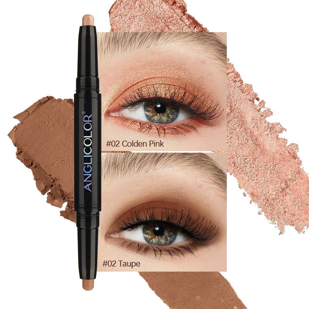 Double - headed Smudger Pearl Waterproof Not Smudge Brightening - 0 - CJ - 02Colden PinkaddTaupe - CJYD211763702BY