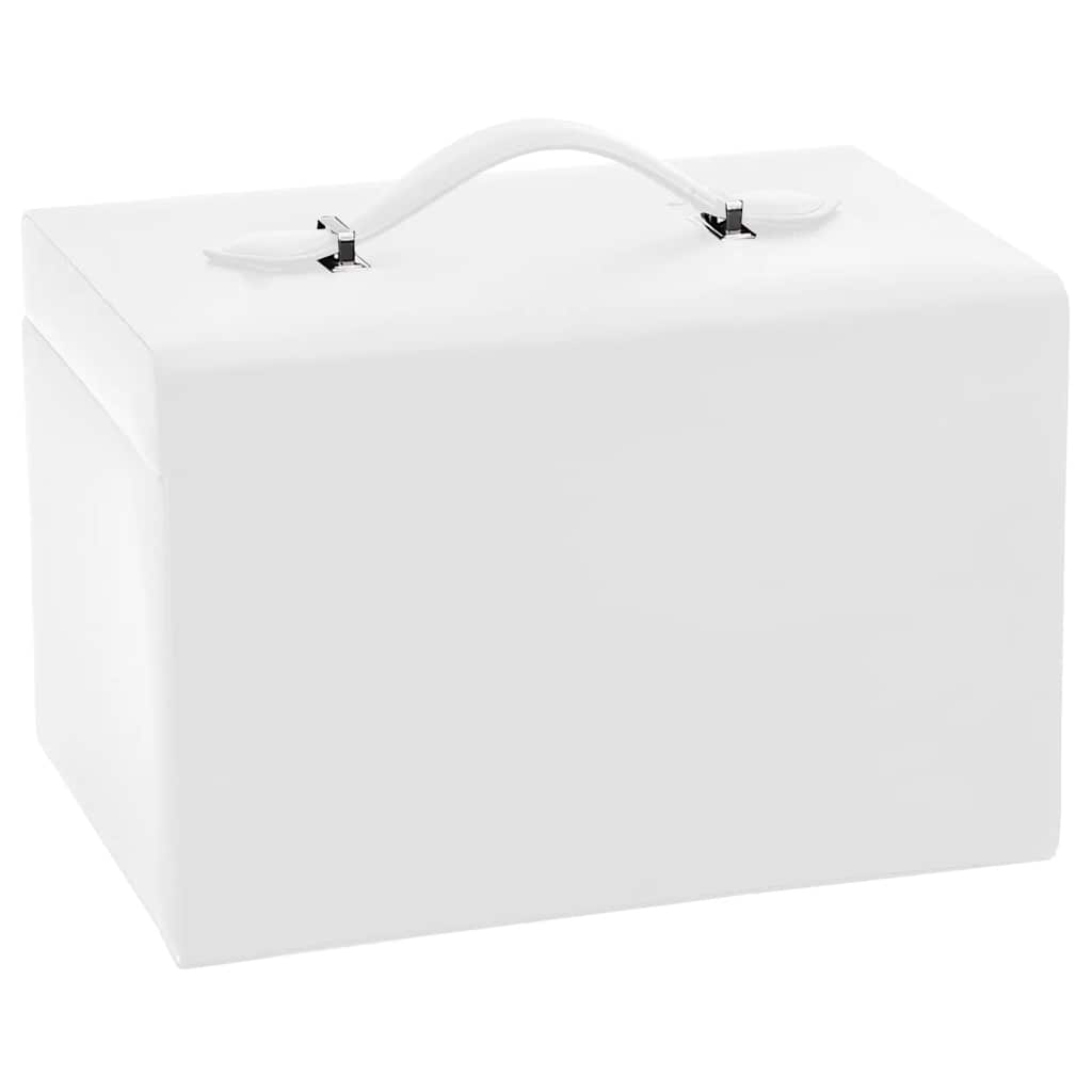 3 - Tier Jewelry Box with Mirror, Lockable - 5 - CJ