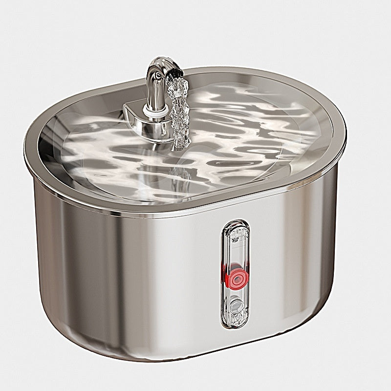 Pet Water Fountain 304 Stainless Steel Circulating Filtration For Cats - 0 - CJ