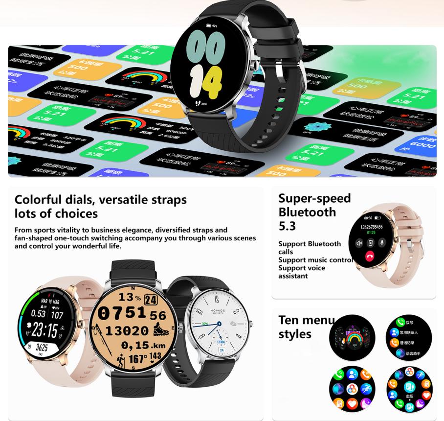 Ultra Slim Smart Watch For Men Women, 1.43 AMOLED Screen Fitness Watches , LP67 Outdoor Watch For Android Ios - 5 - CJ
